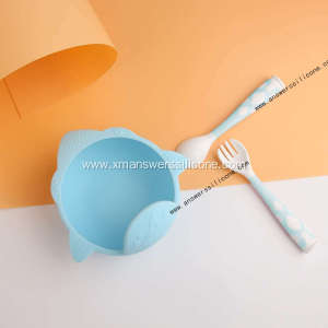 Soft silicone food feeding spoon set for baby